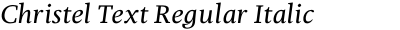 Christel Text Regular Italic